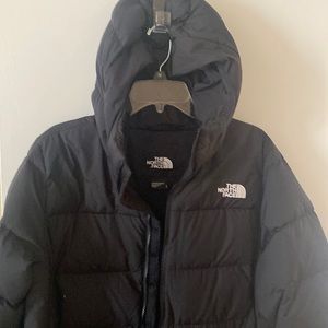 North face long puffer jacket